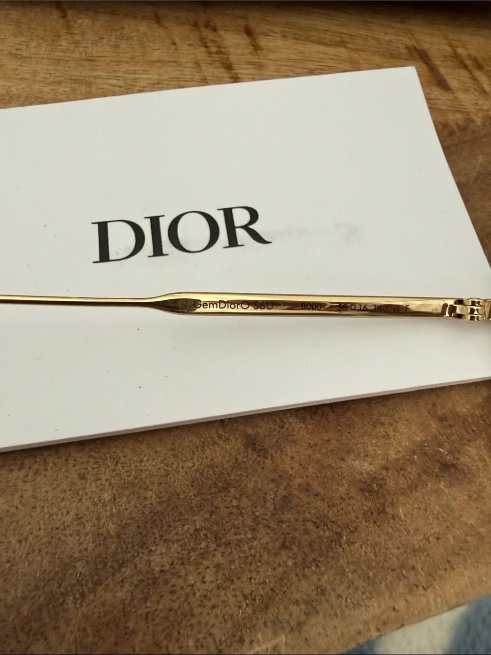 Dior Women's Gold Rim Optical Glasses